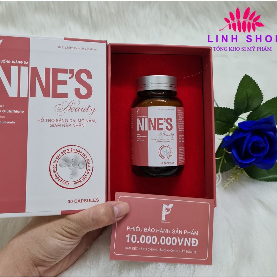 Nines Beauty trắng da, mờ nám, giảm nếp nhăn (Hộp 30 Viên) | BigBuy360 - bigbuy360.vn