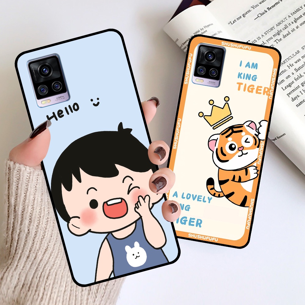 Ốp Vivo V20 in hình mickey, hổ, kingtiger siêu rẻ T19 - T24