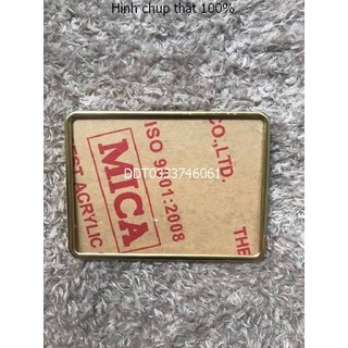 Bảng số inox vàng gồm khung viền inox mica và pat sau - phukientuhien