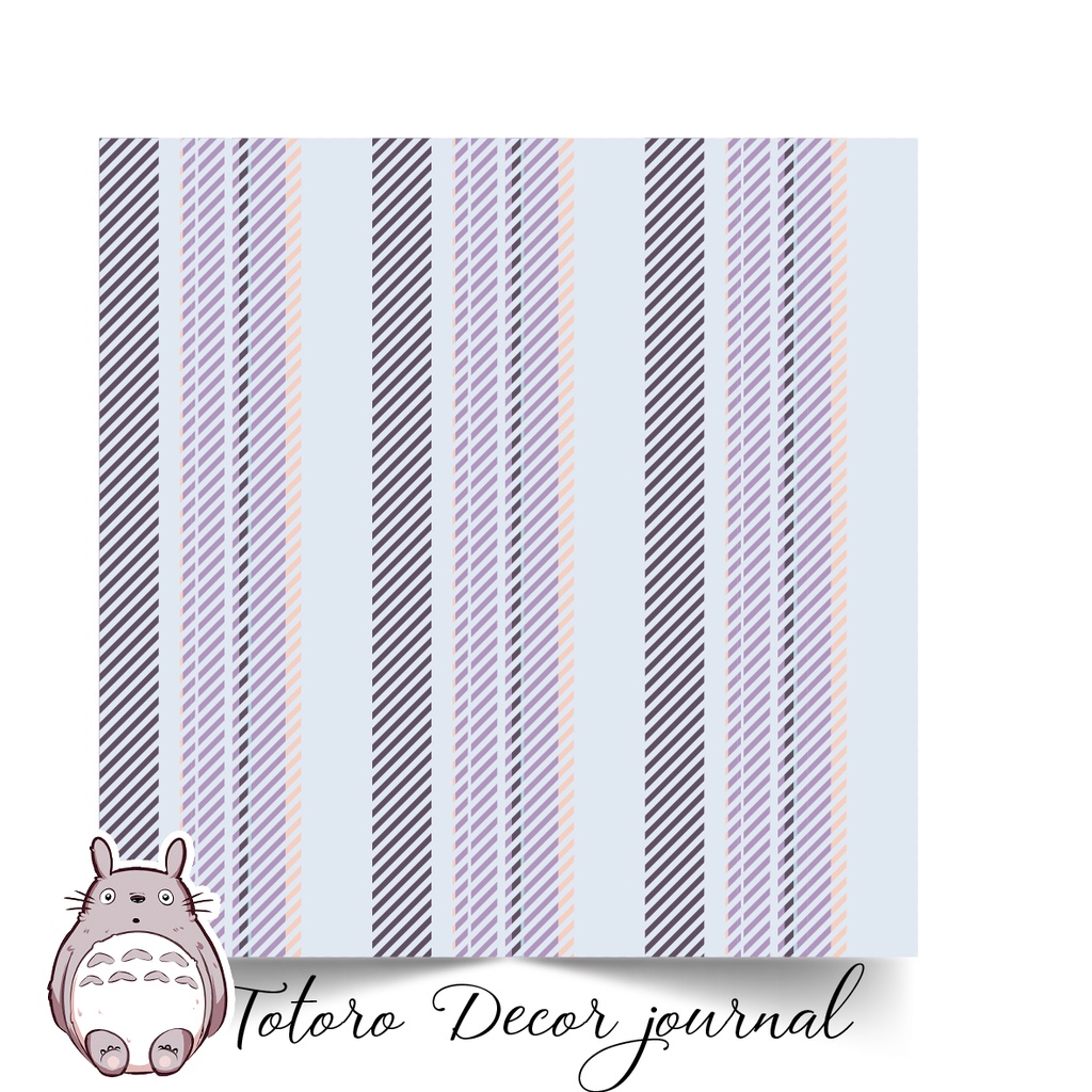 Sét 14 tờ gói hàng gói quà bọc vở họa tiết caro xanh tím