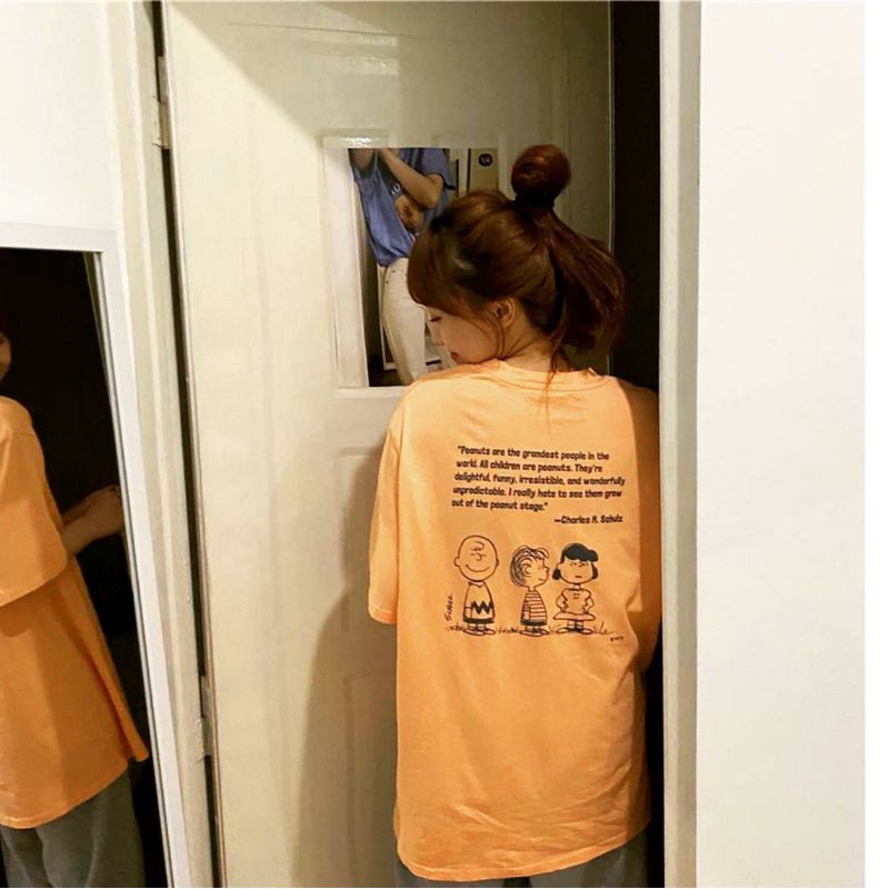 Áo thun tay lỡ Unisex 3 đứa bé