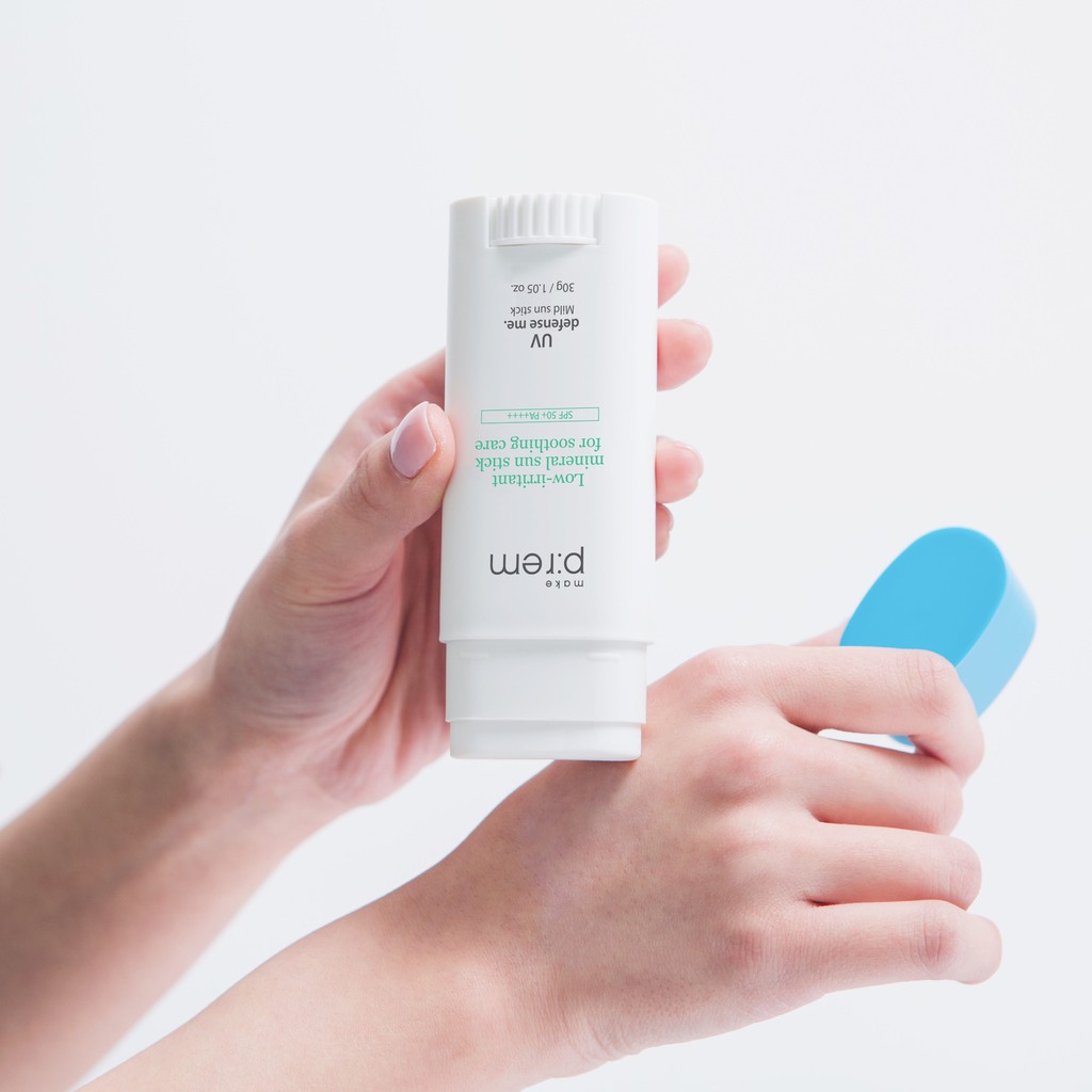 Kem chống nắng vật lý dạng thanh MAKE P:REM UV defense me. Mild sun stick 30g | BigBuy360 - bigbuy360.vn
