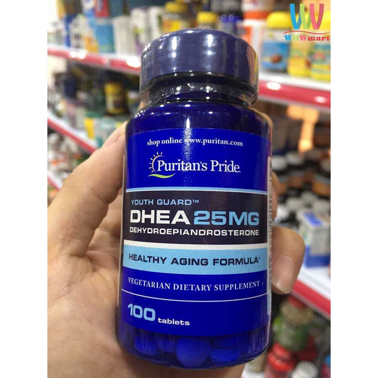 Viên uống bổ sung DHEA Puritan’s Pride DHEA 25mg 100 viên