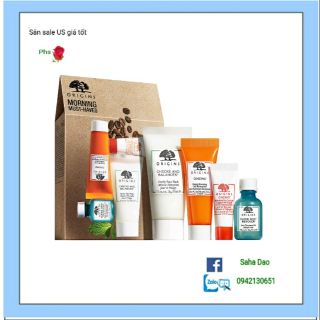 Set dưỡng da origins morning must haves