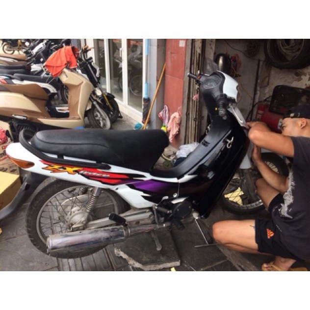 Dàn Áo - Bộ Nhựa Xe Wave ZX - Wave Alpha Trắng - Bộ Vỏ Xe Wave CÔNG TỬ  Lắp Cho Tất Cả các dòng xe tương tự