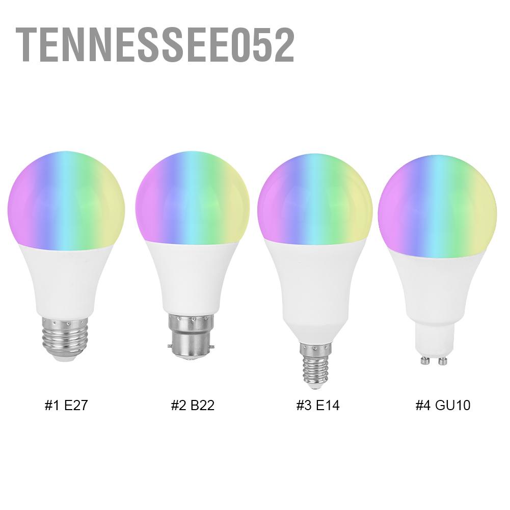[Hàng Sẵn] Bóng đèn LED thông minh WiFi Bluetooth RGB Thay đổi màu sắc làm mờ cho Amazon / alexa / google / home / IFTTT / Tmall Genie 85-265V【Tennessee052】