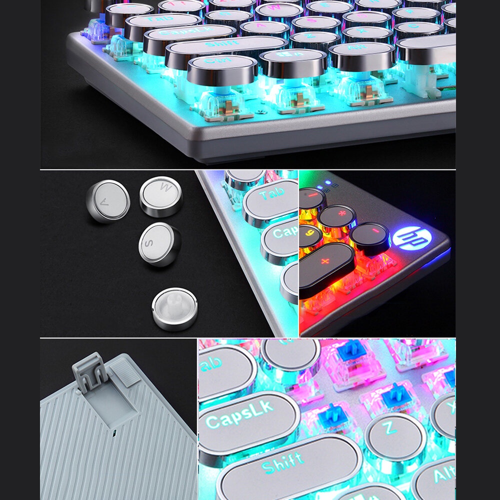 Bàn phím cơ Hp GK400Y RGB có dây chuyên dụng cho dân văn phòng