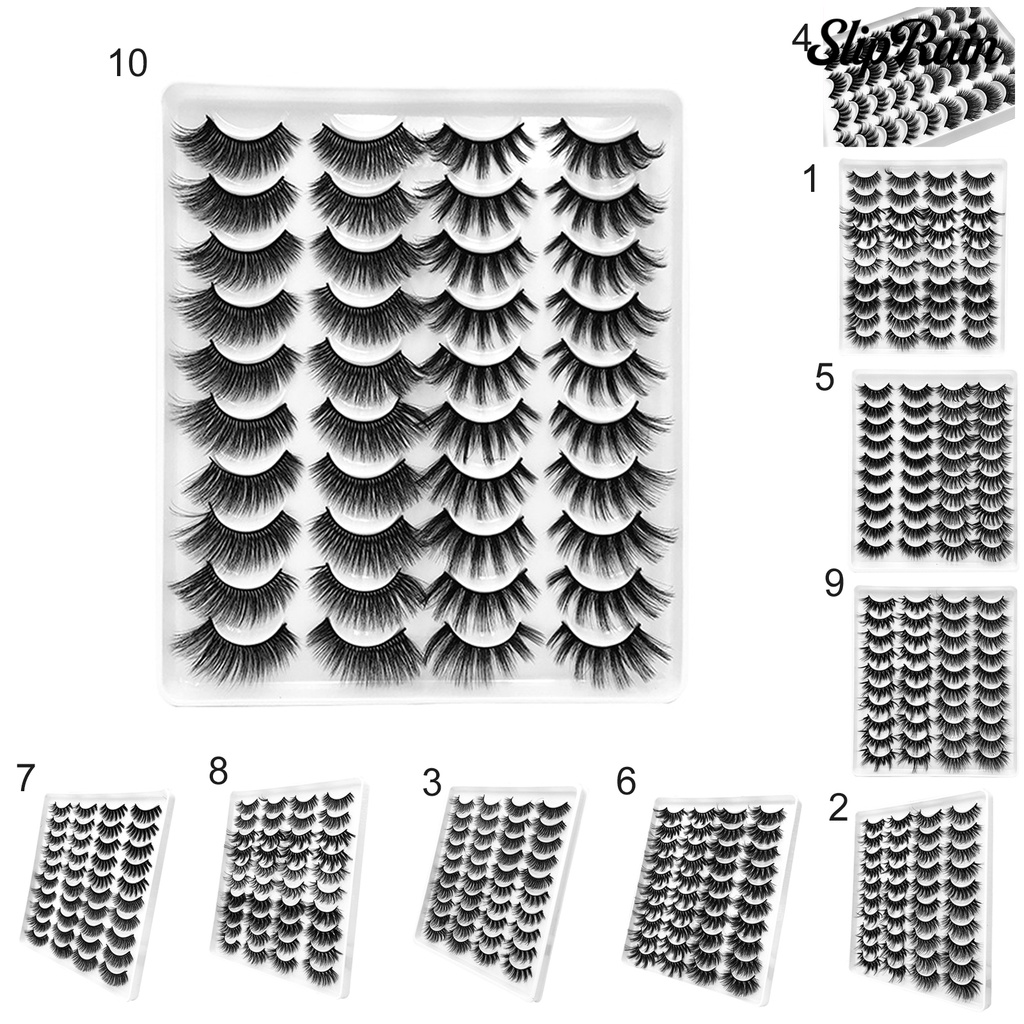 (Hàng Mới Về) Set 20 Cặp Lông Mi Giả Nối Dài Tự Nhiên | BigBuy360 - bigbuy360.vn