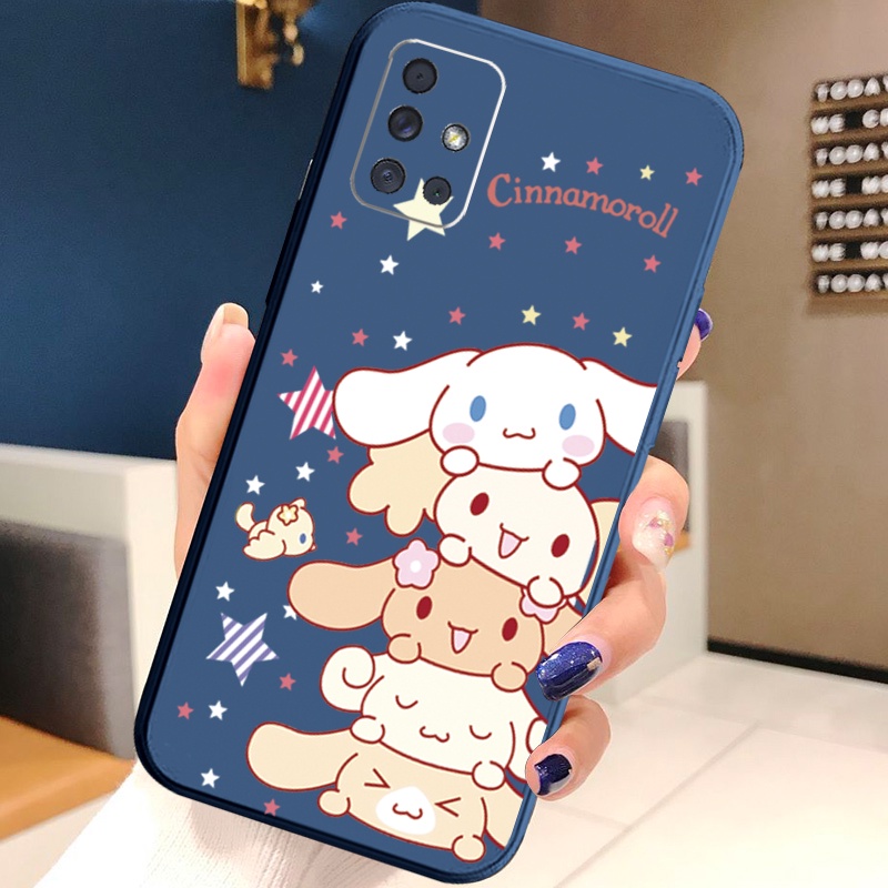 Ốp Điện Thoại Cạnh Vuông In Hình Cinnamoroll Cho Samsung Galaxy A31 A32 4G A52 A72 5G A11 A51 A71 A10S A50 A30S A20S M42