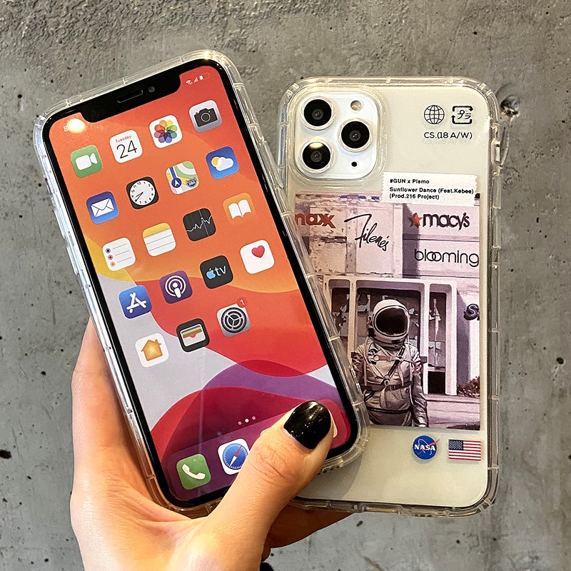 Ốp điện thoại mềm in logo NASA cho iPhone 11 11Pro 11Promax 6s 7Plus 8 8 X XR XSmax SE 2020 | BigBuy360 - bigbuy360.vn