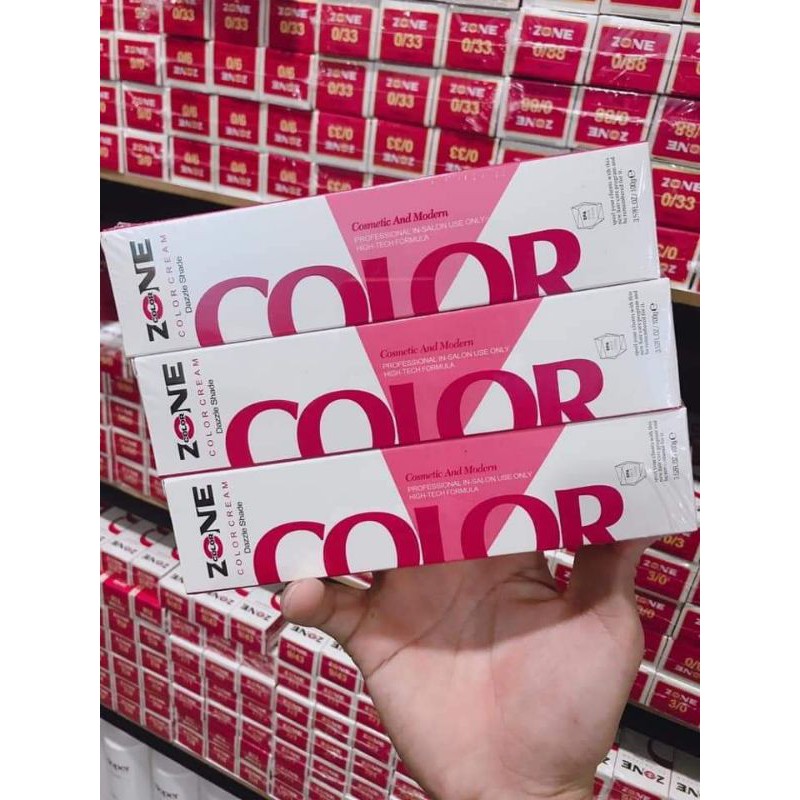 Màu nhuộm nâu mật ong, nâu gỗ, nâu vàng ánh đồng Zone tặng kèm oxi | BigBuy360 - bigbuy360.vn