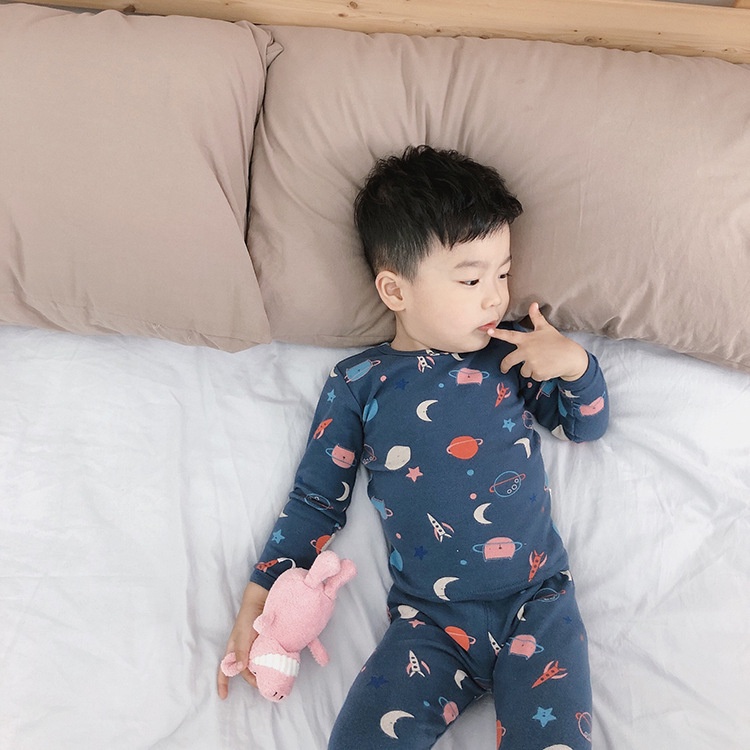 S012 - Bộ quần áo thu đông dài tay cho bé gái, bé trai Ambb kids size 80 -140
