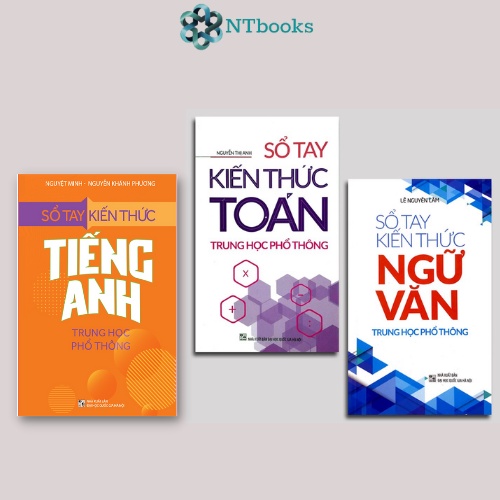 Sách (Lẻ tùy chọn) Sổ Tay Kiến Thức Toán - Tiếng Anh - Tiếng Việt Trung Học Phổ Thông