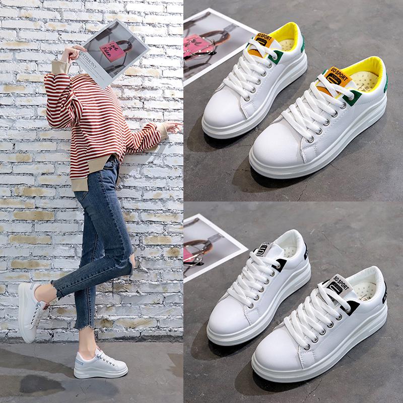 Giày bata trắng đế dày thời trang hàn quốc cho nữ