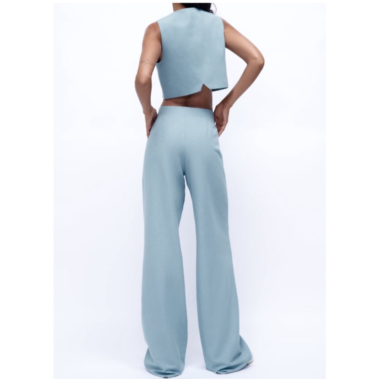 Set Áo Không Tay + Quần Dài Vải Lanh Thời Trang Mùa Hè Zara 222010830 7385506 Bán Buôn