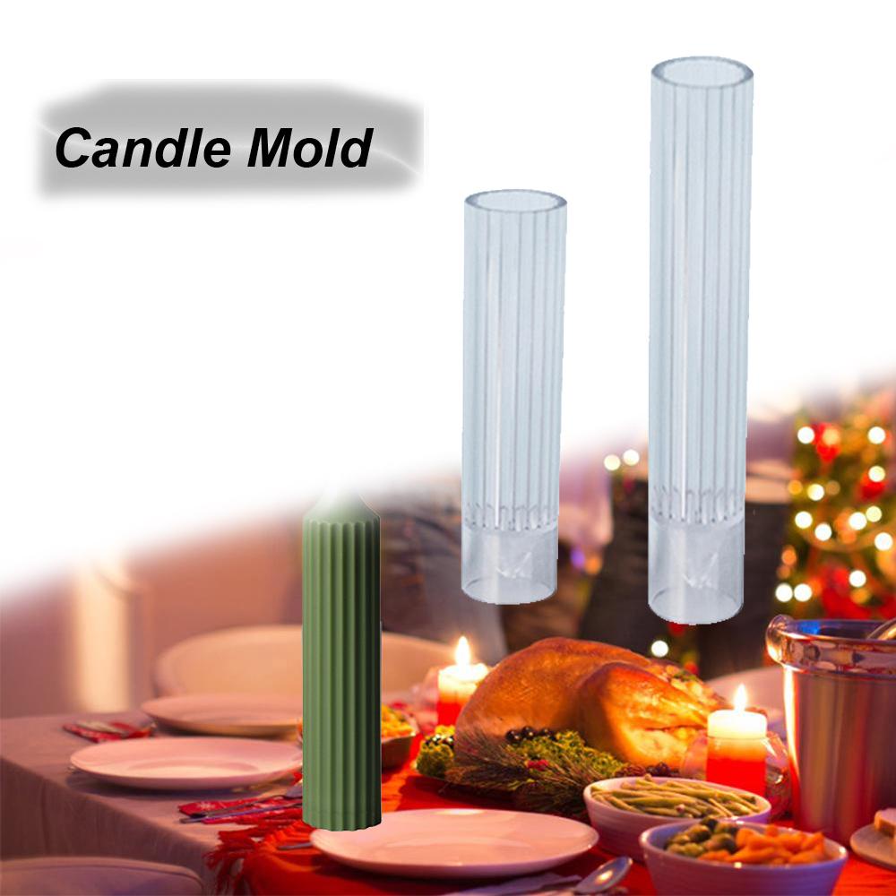 Khuôn Làm Nến Xà Phòng Handmade Bằng Nhựa Hình Trụ Cỡ Lớn