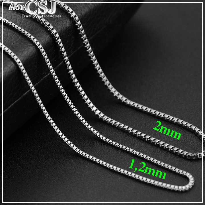 DÂY CHUYỀN NỮ INOX KIỂU Ô VUÔNG CỰC ĐẸP GIÁ RẺ D008 Pitaca