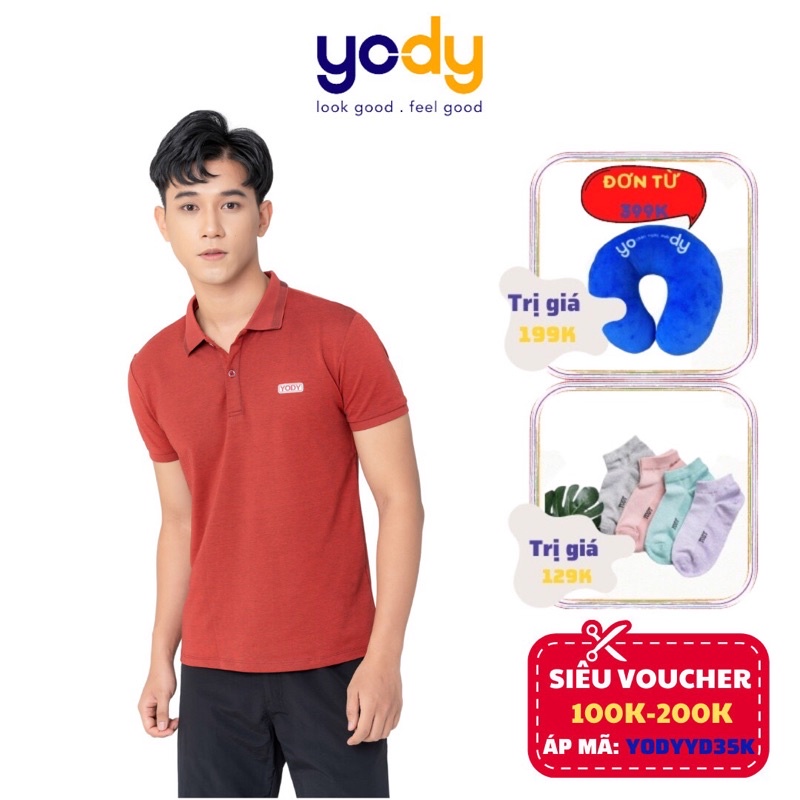 Áo Phông Polo Nam YODY Mắt Chim Chất Thun Cotton Ngắn Tay Có Cổ Mã SP APM3299