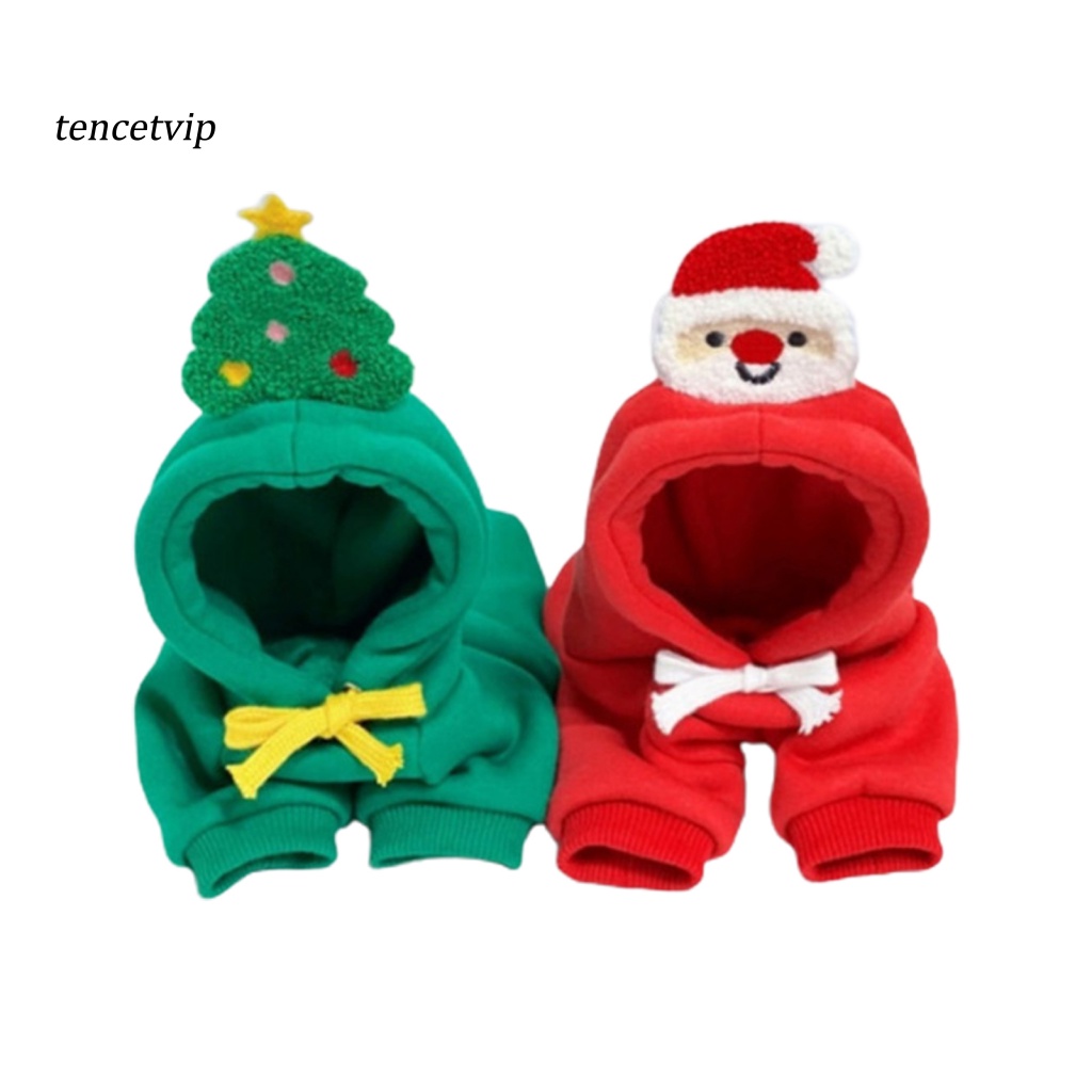 Áo Sweater Dây Rút Hình Ông Già Noel Cho Thú Cưng