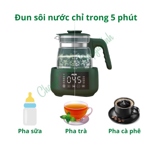 Máy đun nước pha sữa, hâm sữa và hâm bình sữa đến 72h, có thể điều chỉnh được nhiệt độ