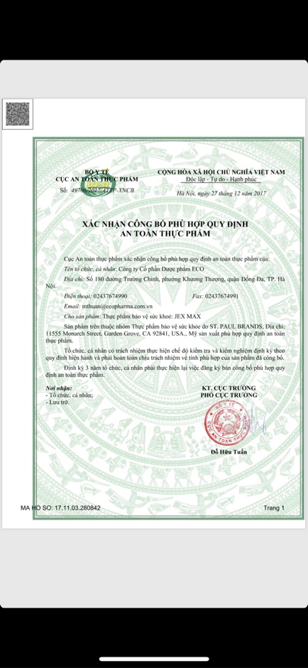 Combo 2 chai Jexmax hộp 30 viên bổ khớp tái tạo sụn khớp | BigBuy360 - bigbuy360.vn