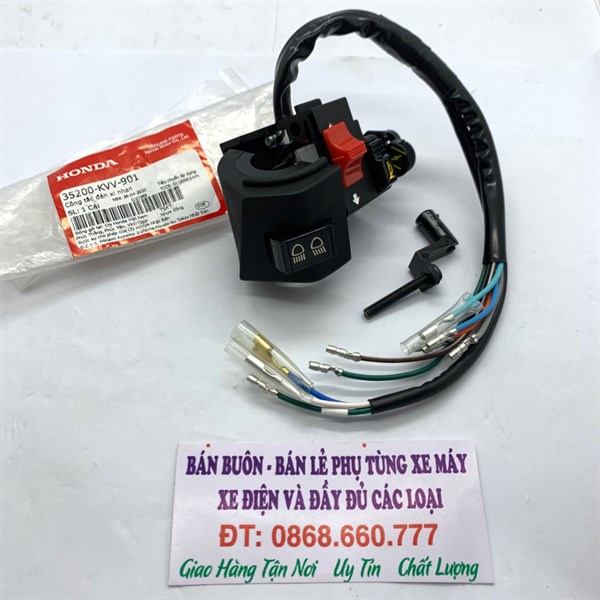 Cụm công tắc đèn xi nhan trái DREAM 100 Zin Honda - 35200KVV901