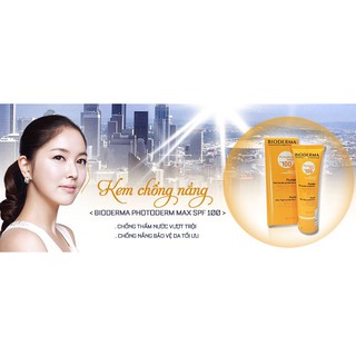 Kem chống nắng bioderma photoderm max aqua fluide spf 100+