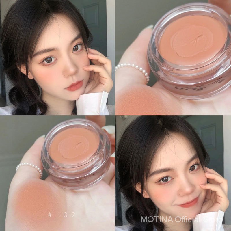 Phấn trang điểm má hồng tông nude lì mịn đáng yêu dự tiệc tùng dành cho học sinh