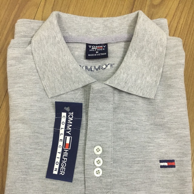 Áo phông cổ sơ mi thêu logo