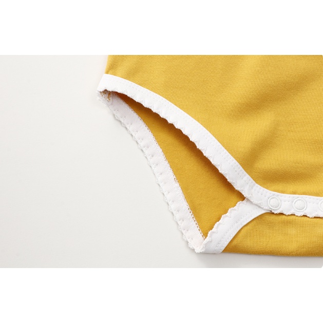 Áo Liền Quần Cotton Hai Dây Thêu Hình Cầu Vồng Cho Bé Gái