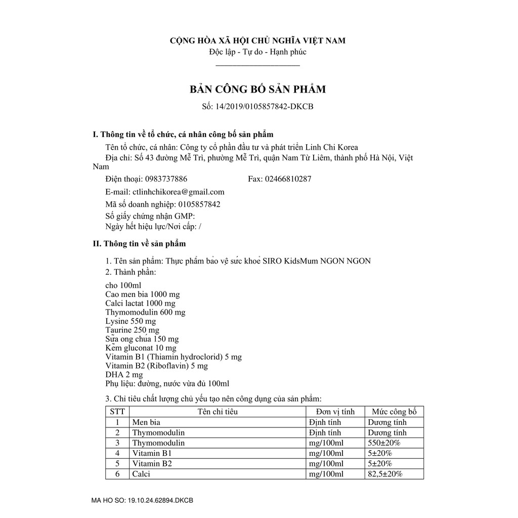 Kidsmum Ngon Ngon- Siro dành cho trẻ biếng ăn