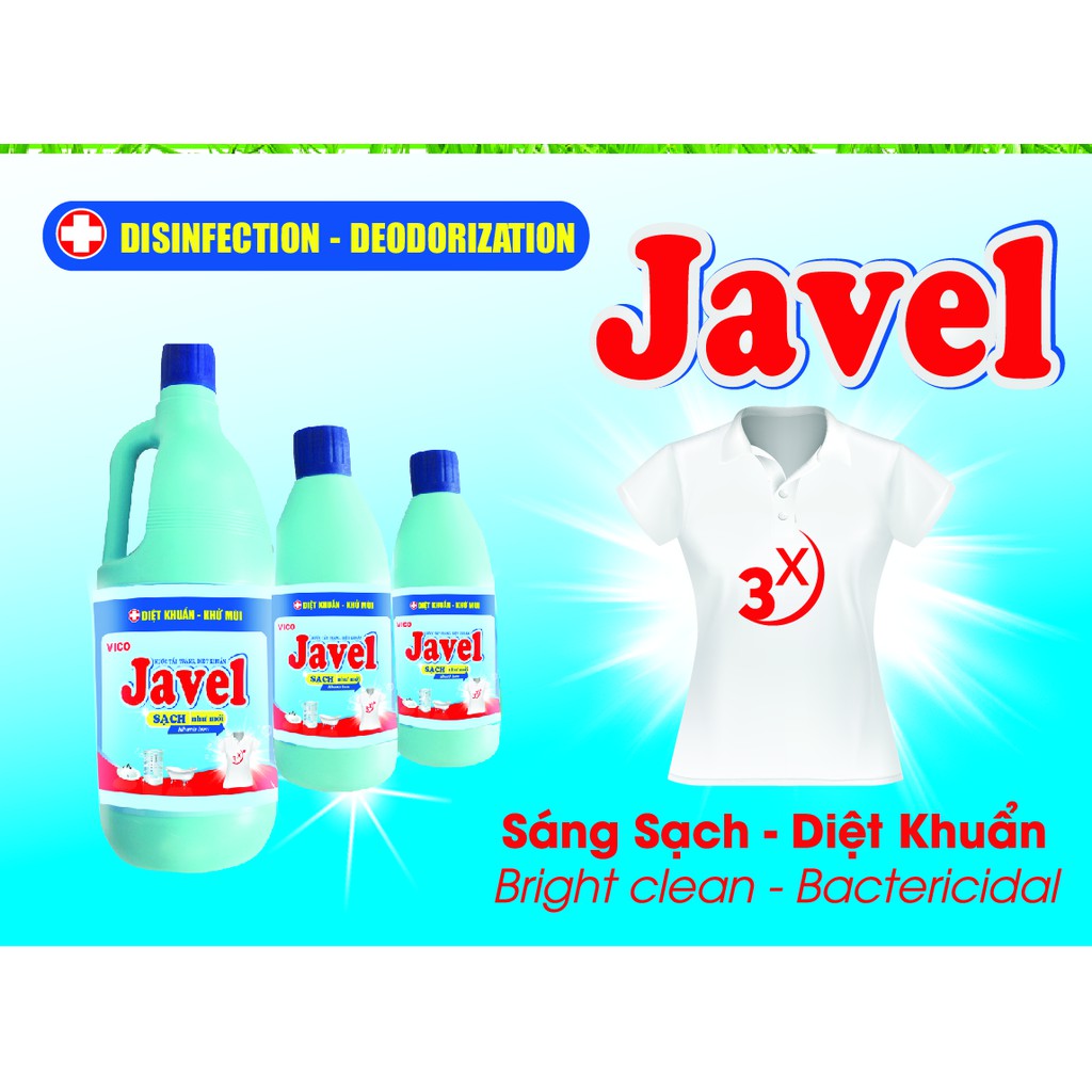 (GIÁ HỦY DIỆT) CHAI Nước Tẩy Trắng Quần Áo Javel 500ml Cực Mạnh -  chăm sóc nhà cửa - giặt ủi - nước tẩy