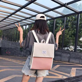 cặp sách hoang dã phiên bản hàn quốc balo nilong thời trang mẫu mới trường học sen