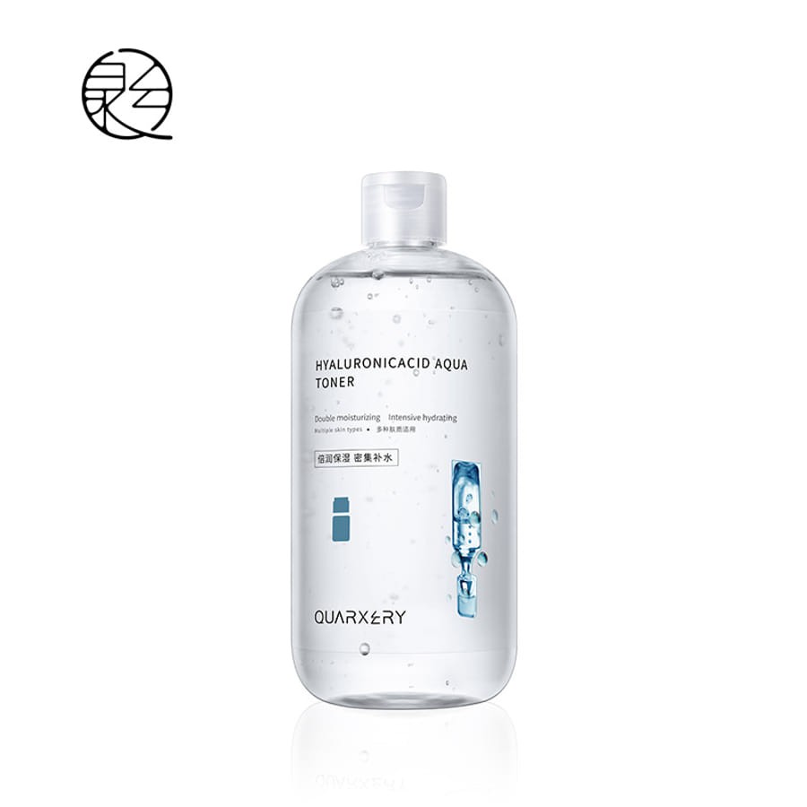 Toner nước hoa hồng Hyaluronic Acid QUARXERY 500ml cấp ẩm dưỡng ẩm cân bằng độ pH cho da khô mọi loại da