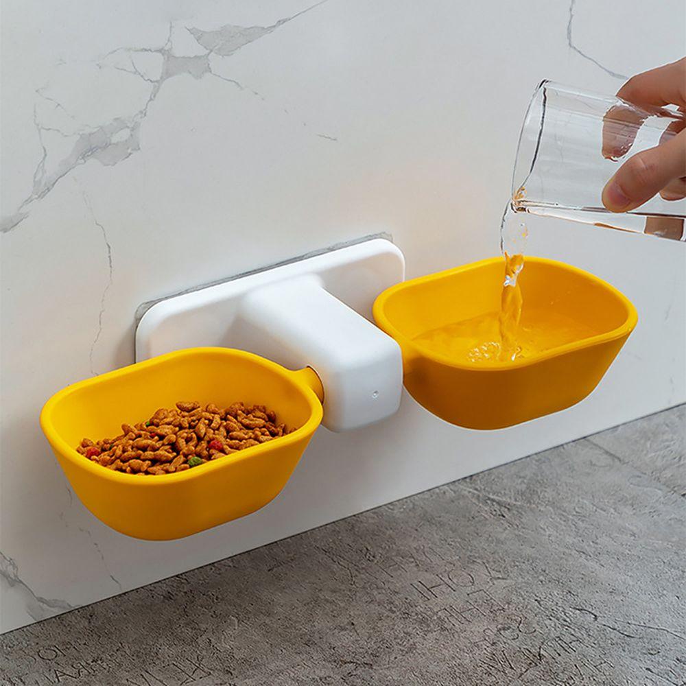 Bát Đôi Gắn Tường Bảo Vệ Cột Sống Có Thể Điều Chỉnh Đa Năng Cho Thú Cưng