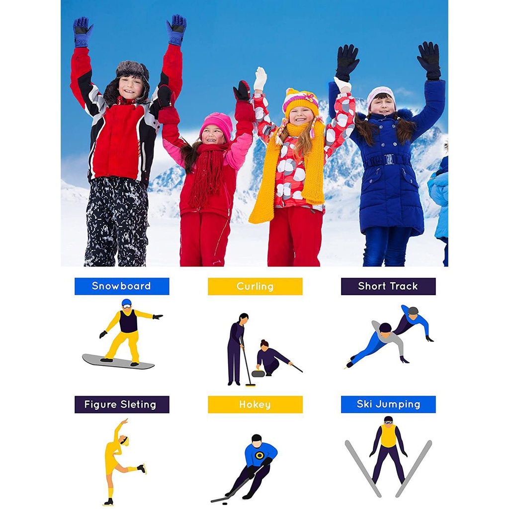 Găng Tay Giữ Ấm Mùa Đông Dành Cho Bé Trai Và Bé Gái