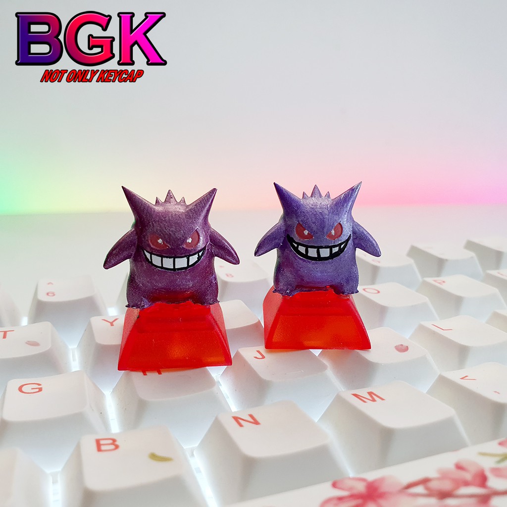 Keycap Lẻ Artisan GENGAR V2 Cực đẹp ( Đế Xuyên LED, Keycap bàn phím cơ,keycap resin độc lạ )