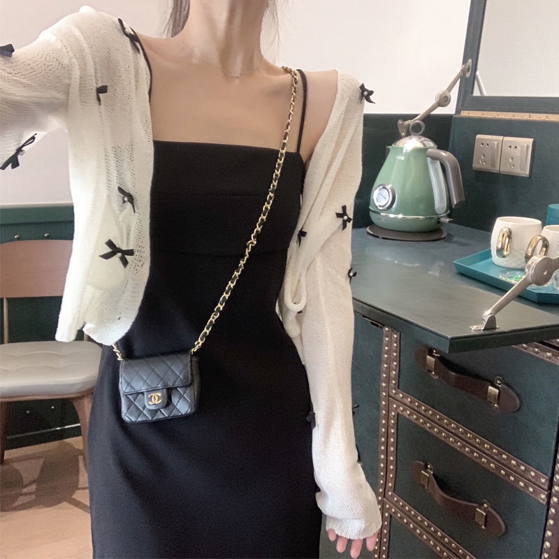 Áo Khoác Cardigan Dệt Kim Mỏng Dáng Ngắn Chống Nắng Thời Trang Cho Nữ 8568