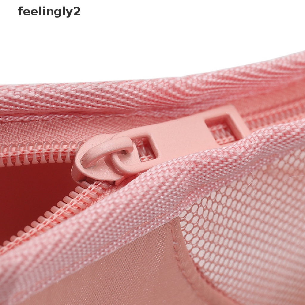 [Hàng mới về] Túi rỗng đựng mỹ phẩm/ cọ trang điểm chống thấm nước đa năng có khóa kéo