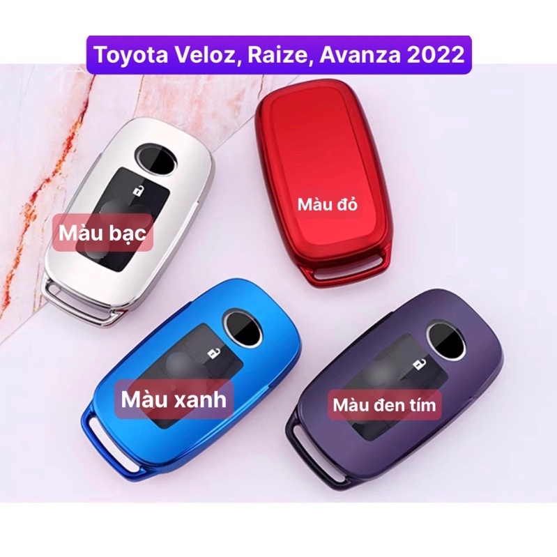 Ốp chìa khoá TPU sang trọng dành cho xe Toyota Veloz, Raize, Avanza 2022,