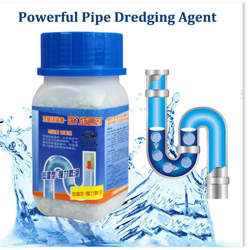 Bột Thông Tắc Cống Hủ Lớn , Bồn Cầu Bồn Rửa Mặt Đường Ống Bột Thông Tắc Cống - Lavabo Cực Mạnh Siêu Thần Thánh ,Thế Hệ