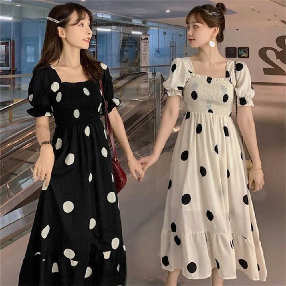 Đầm nữ voan chấm bi đi biển ,đi dạo cao cấp plus size nữ , phong cách ngọt ngào , nhẹ nhàng nữ tính ATILA SHOP. | BigBuy360 - bigbuy360.vn