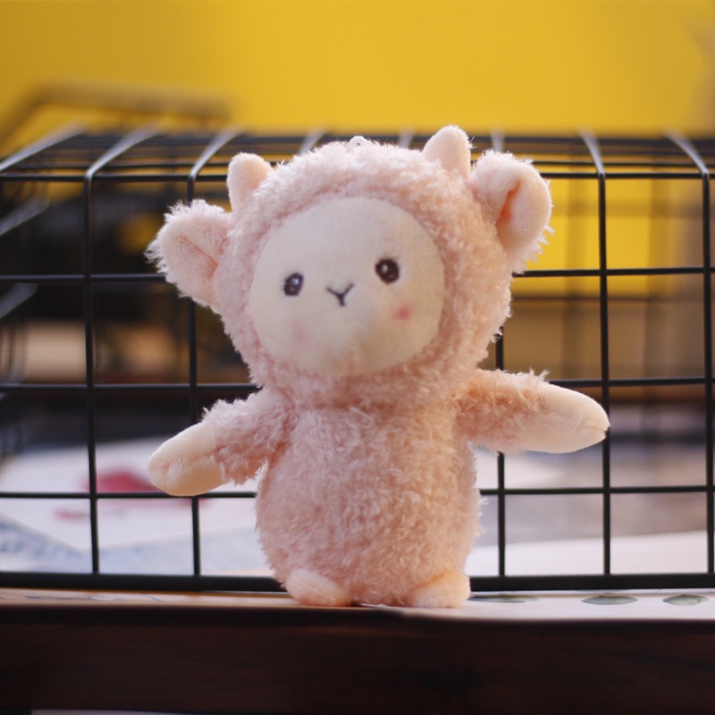 1 Cái Hình Hoạt Hình Dễ Thương Chú Cừu Con Sang Trọng Đồ Chơi Cho Bé Gái Thú Nhồi Bông Búp Bê Mặt Dây Chuyền Chìa Khóa Phụ Kiện