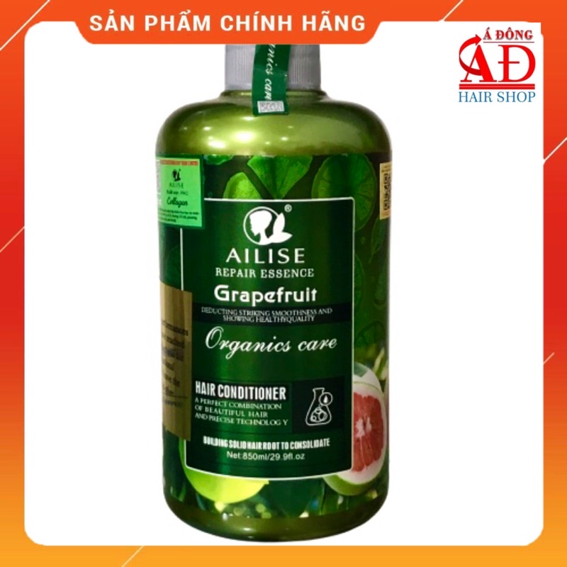 [Chính hãng] [Siêu rẻ] Dầu xả bưởi Grapefruit Ailise siêu mượt phục hồi kích thích mọc tóc cao cấp (UK) 850ml