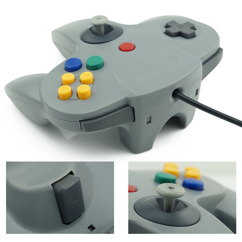 Tay Cầm Chơi Game Nintendo N64 Snes Kết Nối Usb Phong Cách Retro