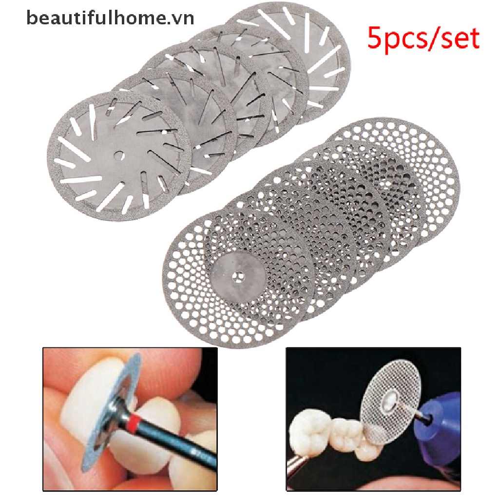 Bộ 5 Đĩa Cắt Kim Cương 2 Mặt Siêu Mỏng Tiện Lợi