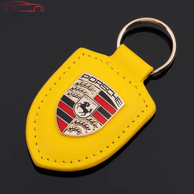 Ốp bảo vệ chìa khóa điều khiển từ xa bằng da thật cho xe ô tô 718 911 macan Porsche