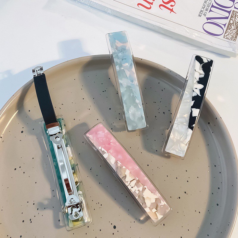 Kẹp tóc mỏ vịt màu sắc ngọt ngào xinh xắn dành cho nữ kích thước 9cm