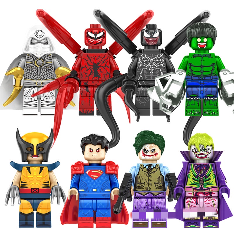 Mô Hình Đồ Chơi Lắp Ráp Nhân Vật Siêu Anh Hùng Ánh Trăng Người Nhện Thor DC