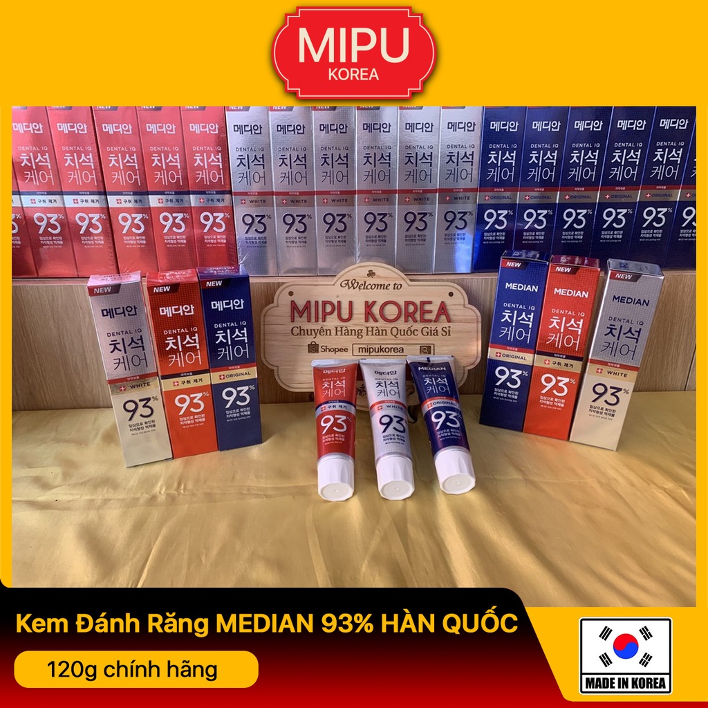 Kem Đánh Răng MEDIAN 93% HÀN QUỐC 120g chính hãng